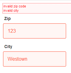 Two errors displayed together.